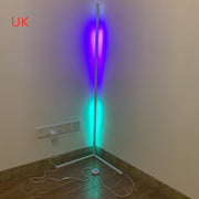 Colorful corner floor lamp