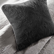 7 Piece Quilt Set With Euro Shams And Throw Pillows Beige FullQueen