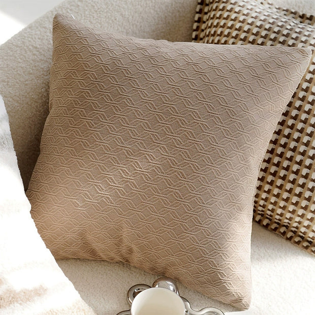 Linen Nordic Style Throw Pillow Covers With Tassel Cushion Cases Caramel Color Pillows Retro Texture Cushion Case Geometric Decorative Pillow Cover  For Couch Sofa Bedroom Living Room